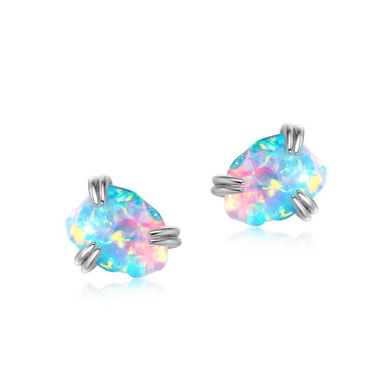 Mystic Aura Heart Opal Pendant – Fairycore Coquette Layering Necklace