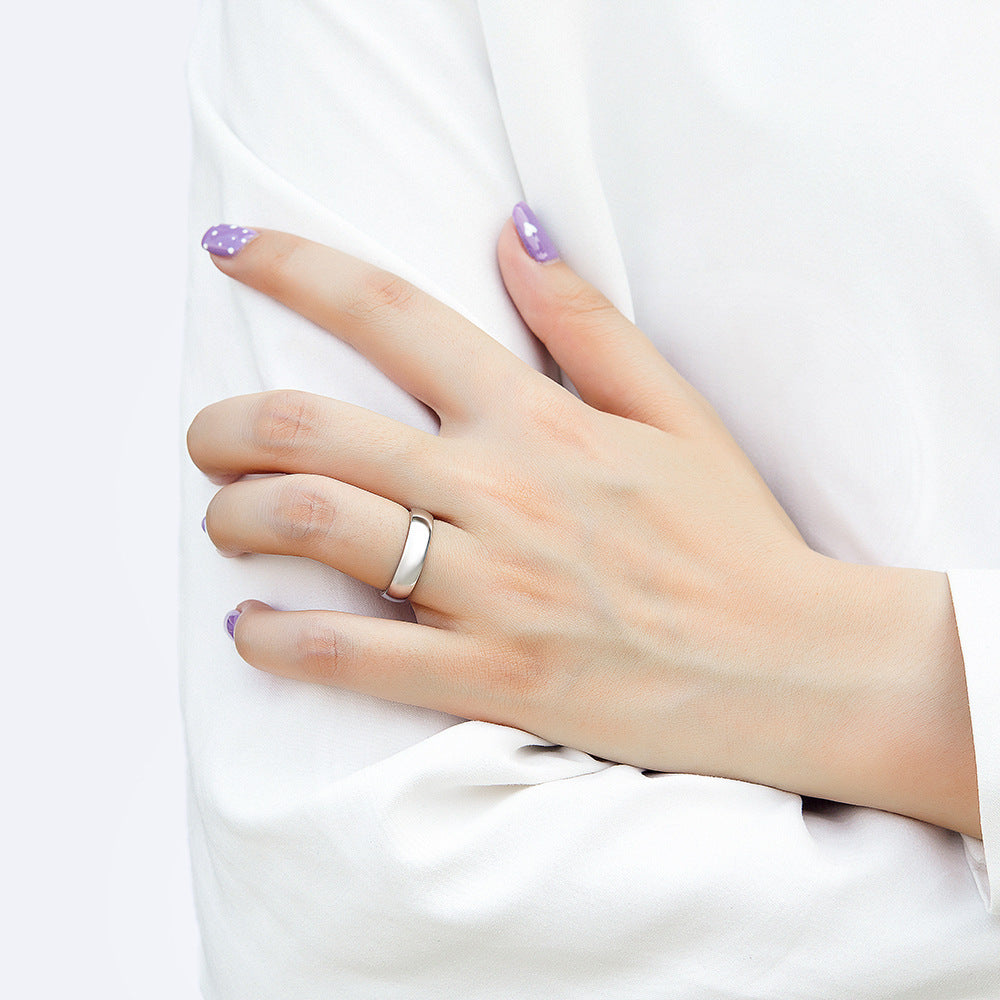 Plain Band Couple Rings Plain Wedding Band Set His and Her Promise Rings